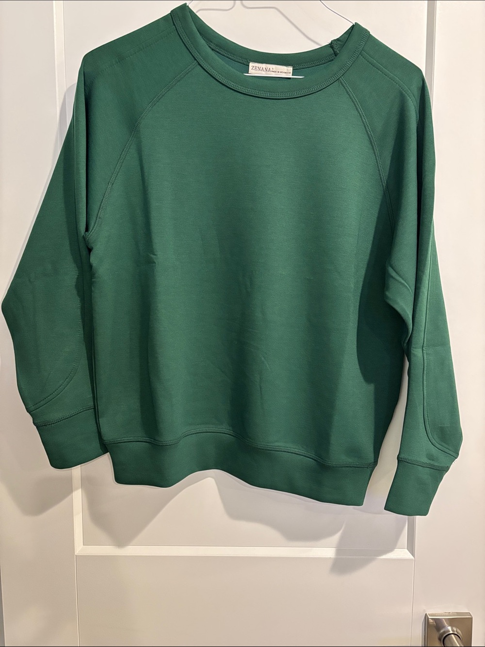 Zenana Women’s Soft Scuba Crewneck Sweatshirt Small